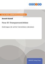 Neue EU-Transparenzrichtlinie