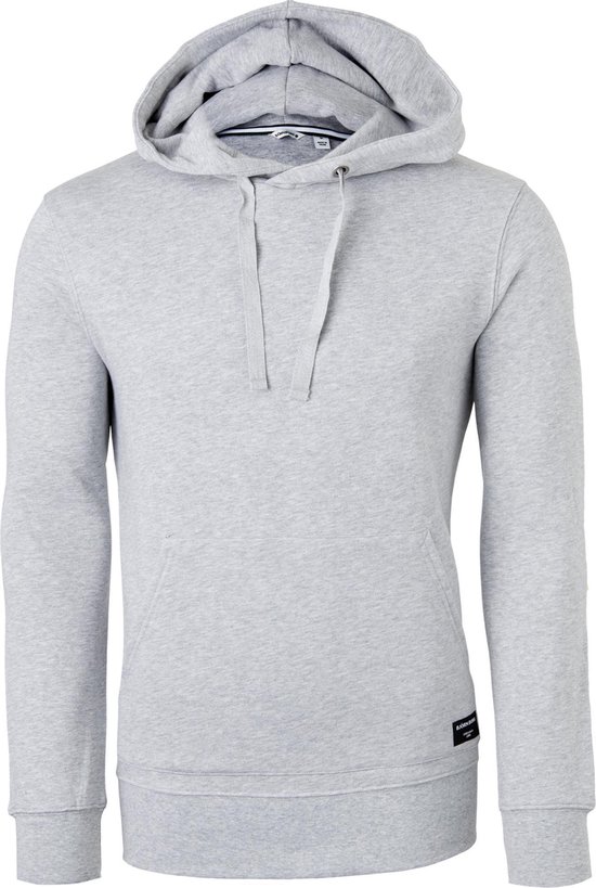 Björn Borg hoodie sweatshirt - heren trui met capuchon dik - lichtgrijs melange - Maat: XL