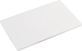 Kunststof snijplank wit 26 x 32 cm gastronorm 1/2 - Keukenbenodigdheden - Universele plastic snijplanken