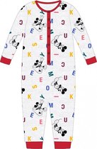 Mickey Mouse onesie - pyjama - KATOEN - Maat 122 / 128 - 7 / 8 jaar