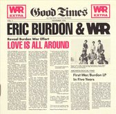 Vier mannen en Eric Burdon, van links naar rechts, boven naar beneden: Lonnie Jordan, Harold Brown, Charles Miller, Lee Oskar, Papa Dee Allen, Howard Scott, B.B. Dickerson, Eric Burdon.