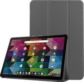 Cazy Lenovo IdeaPad Duet Chromebook hoes - Smart Tri-Fold Book Case - Grijs