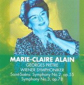 Marie-Claire Alain / Georges Pretre: Saint-Saens: Symphonies No.2 (op.55) & No.3 (op.78) [CD]