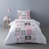 Luxe Flanel dekbedovertrek 1 persoons Romance d'Amour