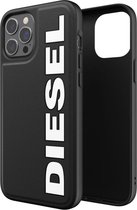 Diesel Moulded Case Core PC en TPU logo hoesje voor iPhone 12 Pro Max - zwart