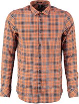 Overhemd Herringbone Check Oranje (303248 - 439)