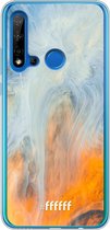 Huawei P20 Lite (2019) Hoesje Transparant TPU Case - Fire Against Water #ffffff