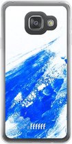 Samsung Galaxy A3 (2016) Hoesje Transparant TPU Case - Blue Brush Stroke #ffffff