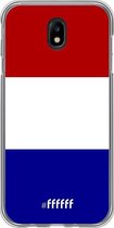 Samsung Galaxy J7 (2017) Hoesje Transparant TPU Case - Nederlandse vlag #ffffff