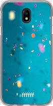 Samsung Galaxy J7 (2017) Hoesje Transparant TPU Case - Confetti #ffffff