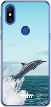 Xiaomi Mi Mix 3 Hoesje Transparant TPU Case - Dolphin #ffffff