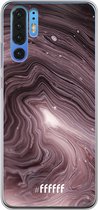 Huawei P30 Pro Hoesje Transparant TPU Case - Purple Marble #ffffff