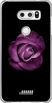 6F hoesje - geschikt voor LG V30 (2017) -  Transparant TPU Case - Purple Rose #ffffff