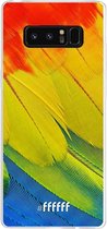 Samsung Galaxy Note 8 Hoesje Transparant TPU Case - Macaw Hues #ffffff
