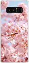 Samsung Galaxy Note 8 Hoesje Transparant TPU Case - Cherry Blossom #ffffff
