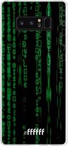Samsung Galaxy Note 8 Hoesje Transparant TPU Case - Hacking The Matrix #ffffff
