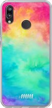 Huawei P20 Lite (2018) Hoesje Transparant TPU Case - Rainbow Tie Dye #ffffff