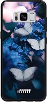 Samsung Galaxy S8 Hoesje TPU Case - Blooming Butterflies #ffffff