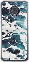 Motorola Moto G6 Hoesje Transparant TPU Case - Waves #ffffff