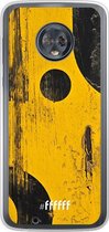 Motorola Moto G6 Hoesje Transparant TPU Case - Black And Yellow #ffffff