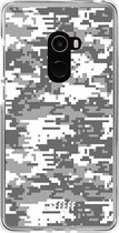 Xiaomi Mi Mix 2 Hoesje Transparant TPU Case - Snow Camouflage #ffffff