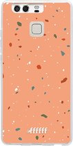 Huawei P9 Hoesje Transparant TPU Case - Terrazzo N°10 #ffffff