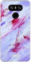 LG G6 Hoesje Transparant TPU Case - Abstract Pinks #ffffff