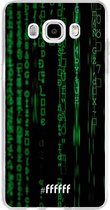 Samsung Galaxy J5 (2016) Hoesje Transparant TPU Case - Hacking The Matrix #ffffff