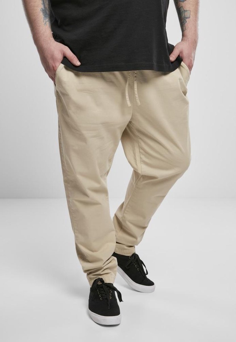 Urban Classics Tapered Cotton Heren joggingbroek M Creme