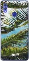 Honor Note 10 Hoesje Transparant TPU Case - Palms #ffffff