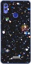 Honor Note 10 Hoesje Transparant TPU Case - Galactic Bokeh #ffffff