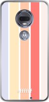 Motorola Moto G7 Hoesje Transparant TPU Case - Vertical Pastel Party #ffffff