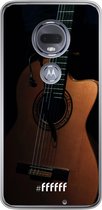 Motorola Moto G7 Hoesje Transparant TPU Case - Guitar #ffffff