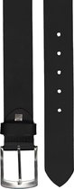 LINDENMANN leren heren riem - zwart casual - Maat: 105