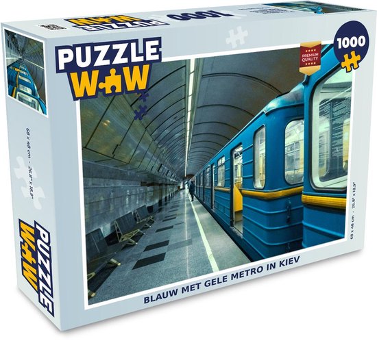 vitaliteit Tolk test Puzzel Blauw met gele metro in Kiev - Legpuzzel - Puzzel 1000 stukjes  volwassenen | bol.com