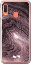 Samsung Galaxy A20e Hoesje Transparant TPU Case - Purple Marble #ffffff