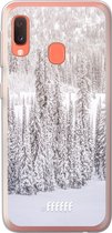 Samsung Galaxy A20e Hoesje Transparant TPU Case - Snowy #ffffff