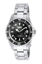 Invicta Pro Diver 8932OB Horloge - Waterdicht - Analoog - Quartz Uurwerk - Roestvrij Staal met zwarte Wijzerplaat - 37mm
