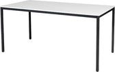 Bureautafel - Domino Basic 160x80 grijs - zwart frame