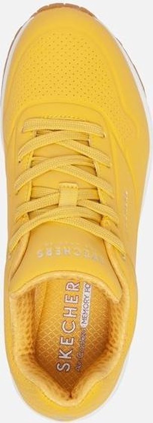 Skechers Uno -Stand On Air Dames Sneakers - Yellow - Maat 36