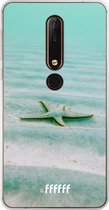 Nokia X6 (2018) Hoesje Transparant TPU Case - Sea Star #ffffff