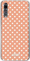 Huawei P20 Pro Hoesje Transparant TPU Case - Peachy Dots #ffffff
