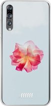 Huawei P20 Pro Hoesje Transparant TPU Case - Rouge Floweret #ffffff