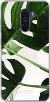 Xiaomi Pocophone F1 Hoesje Transparant TPU Case - Tropical Plants #ffffff