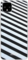 Google Pixel 4 XL Hoesje Transparant TPU Case - Mono Tiles #ffffff