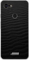 Google Pixel 3 XL Hoesje Transparant TPU Case - Black Beach #ffffff