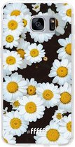 Samsung Galaxy S7 Hoesje Transparant TPU Case - Daisies #ffffff