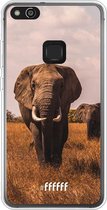 Huawei P10 Lite Hoesje Transparant TPU Case - Elephants #ffffff