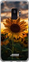 Samsung Galaxy S9 Hoesje Transparant TPU Case - Sunset Sunflower #ffffff