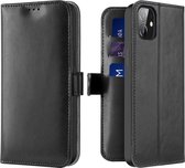iPhone 12 Hoesje - Dux Ducis Kado Wallet Case - Zwart